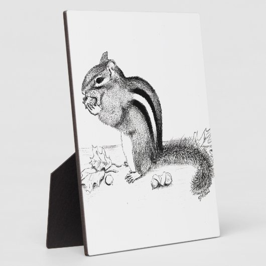 Plaque Photo Chipmunk (Côté)