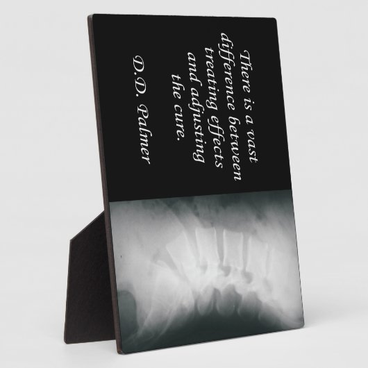 Plaque Photo Chiropratique Réglage de l'Eau Cure (Côté)