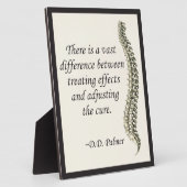 Plaque Photo Chiropratique Réglage de l'Eau Cure (Côté)