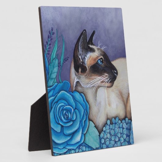 Plaque Photo Chocolat Siamese Point (Côté)