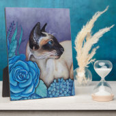 Plaque Photo Chocolat Siamese Point (Côté)