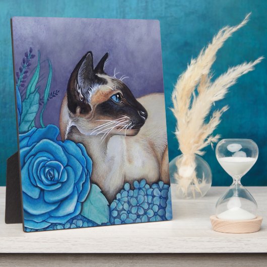 Plaque Photo Chocolat Siamese Point (Côté)