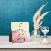 Plaque Photo Choose To Be Happy (Insitu)