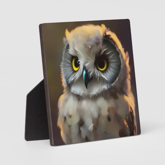 Plaque Photo Chouette (Recto)