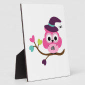 Plaque Photo Chouette d'Halloween (Côté)