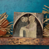 Plaque Photo Chrétien Welcomes Two Dominican Friars, (fresco) ( (Côté)