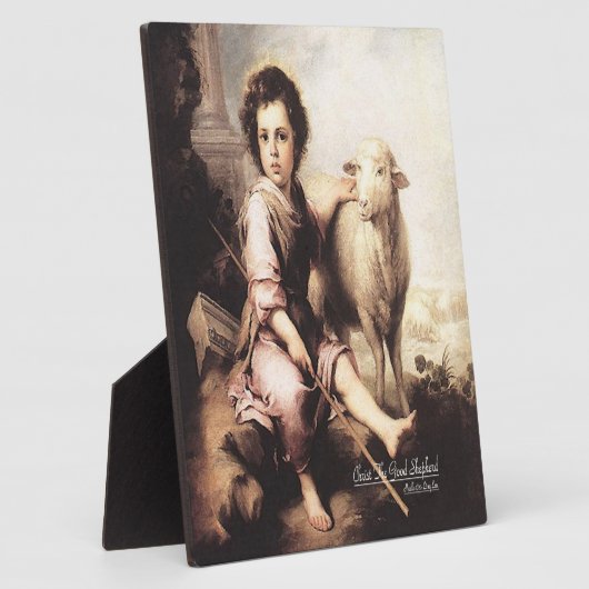 Plaque Photo Christ Bon Pasteur (Côté)