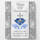 Plaque Photo Christian 65 ans Cadeaux d'anniversaire Mariage (Devant)