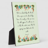 Plaque Photo Christian Cote Art - Hosea 6:3 (Côté)