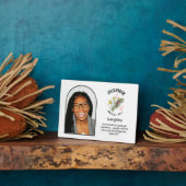 Plaque Photo Christian DECEMBRE NOM DE Fleur Mois de naissance  (Côté)