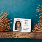 Plaque Photo Christian FÉVRIER Mois de naissance NOM DE Fleur P (Côté)