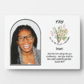 Plaque Photo Christian MAY MOIS NAISSANCE NOM DE Fleur PHOTO (Devant)