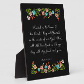 Plaque Photo Christian Quote Art - Psaume 92:13-14 (Côté)