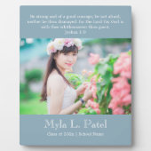 Plaque Photo Christian Scripture Graduation 8x10 Photo Desktop  (Devant)