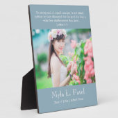 Plaque Photo Christian Scripture Graduation 8x10 Photo Desktop  (Côté)