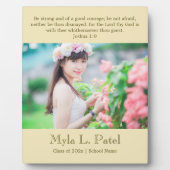 Plaque Photo Christian Scripture Graduation 8x10 Photo Desktop  (Devant)