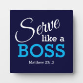 Plaque Photo Christian SERT COMME UN BOSS (Devant)