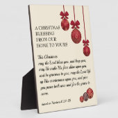 Plaque Photo Christian | THE LORD BLESS YOU | Christmas (Côté)