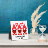 Plaque Photo Christian VALENTINE GNOMES L'amour n'échoue jamais (Insitu)