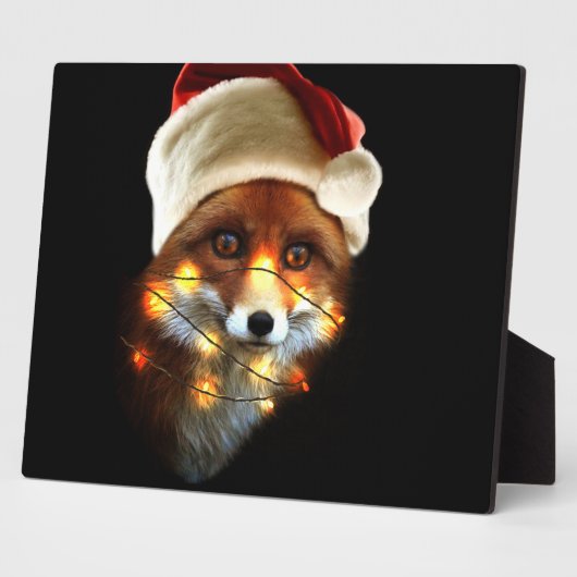 Plaque Photo Christmas fox (Côté)