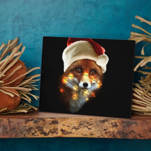 Plaque Photo Christmas fox (Côté)