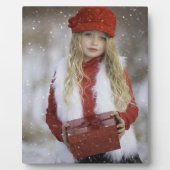 Plaque Photo Christmas Girl (Devant)