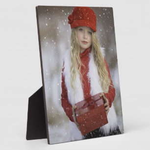 Plaque Photo Christmas Girl