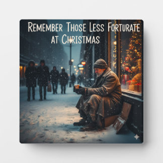 PLAQUE PHOTO CHRISTMAS MEANING PICTURE REMEMBER THE POOR