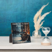 PLAQUE PHOTO CHRISTMAS MEANING PICTURE REMEMBER THE POOR (Insitu)