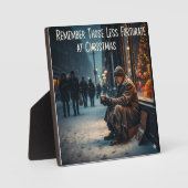 PLAQUE PHOTO CHRISTMAS MEANING PICTURE REMEMBER THE POOR (Recto)