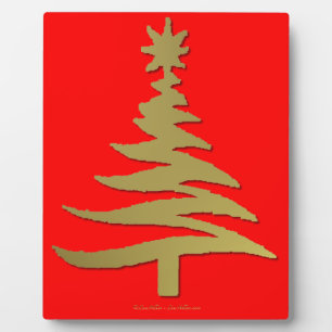 Plaque Photo Christmas Tree Stencil