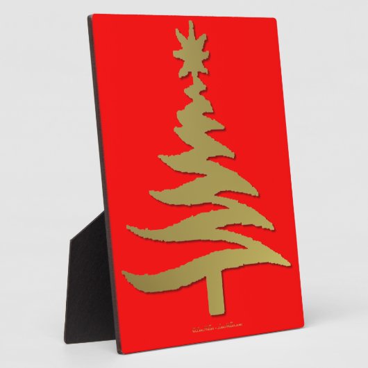 Plaque Photo Christmas Tree Stencil (Côté)