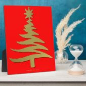 Plaque Photo Christmas Tree Stencil (Côté)