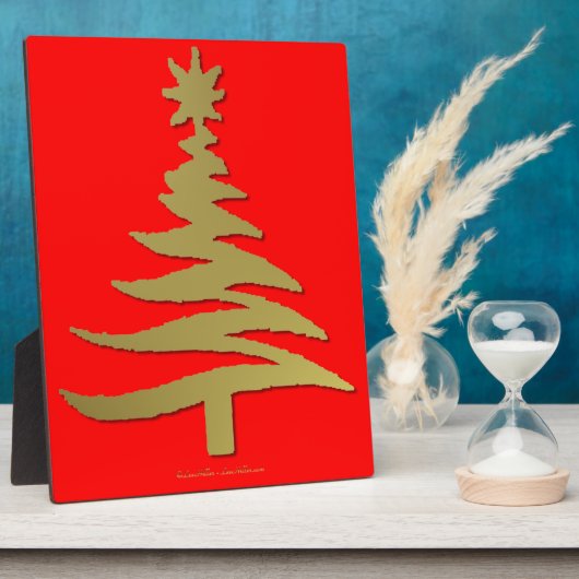 Plaque Photo Christmas Tree Stencil (Côté)