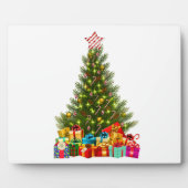 Plaque Photo Christmas tree with decorations and poison boxes (Devant)