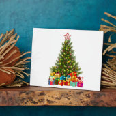 Plaque Photo Christmas tree with decorations and poison boxes (Côté)