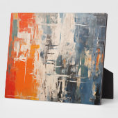 Plaque Photo Chromatic Crossroads Abstract Digital Painting (Côté)