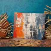 Plaque Photo Chromatic Crossroads Abstract Digital Painting (Côté)