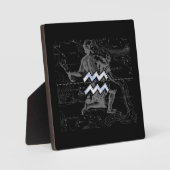 Plaque Photo Chrome comme Aquarius Zodiac Connexion Hevelius (Recto)