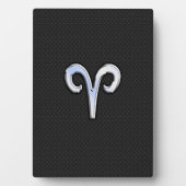 Plaque Photo Chrome Comme Aries Signe Zodiaque (Devant)