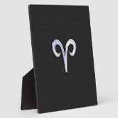 Plaque Photo Chrome Comme Aries Signe Zodiaque (Côté)