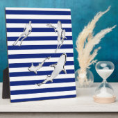 Plaque Photo Chrome Comme Plongeur et requins sur les rayures n (Côté)