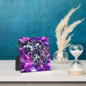 Plaque Photo Chrome Liquide Violet Abstrait (Insitu)