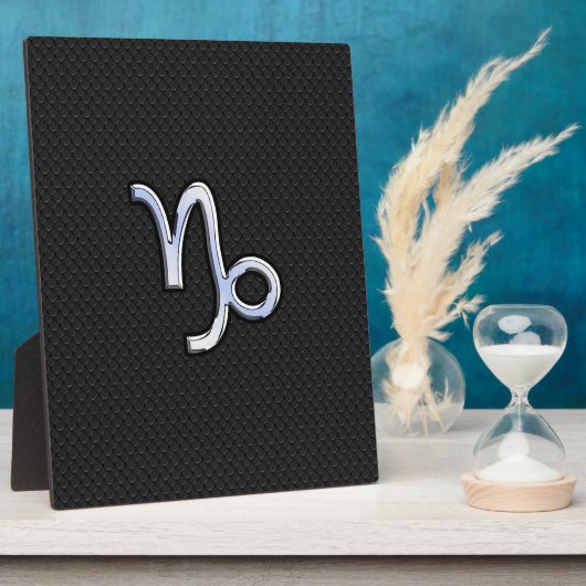 Plaque Photo Chrome Style Capricorn Zodiac Connexion style serp (Côté)