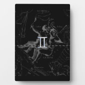 Plaque Photo Chrome Style Gemini Zodiac Connexion Hevelius (Devant)