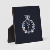 Plaque Photo Chrome sur fibre de carbone Imprimer le chardon éc (Recto)