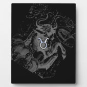 Plaque Photo Chromique Taurus Zodiac on Hevelius Black (Devant)