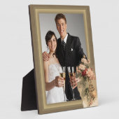 Plaque Photo Chrysanthèmes dans une bouteille (Côté)