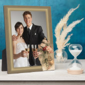 Plaque Photo Chrysanthèmes dans une bouteille (Côté)