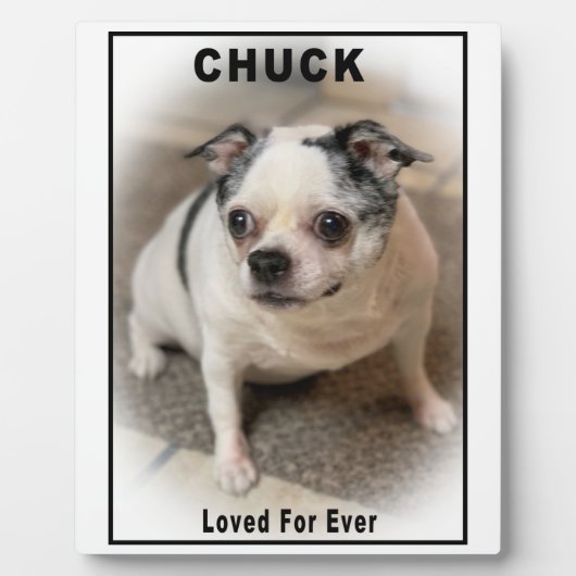 Plaque Photo Chuck (Devant)